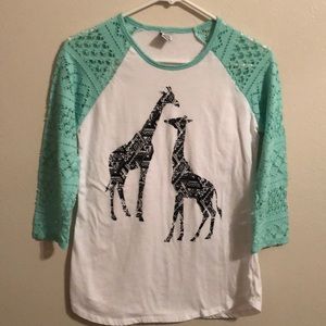 Zumiez Giraffe Print T-shirt